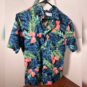Men's floral button down